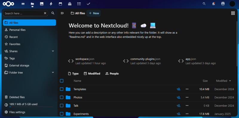 Fichier:Nextcloud Files.png