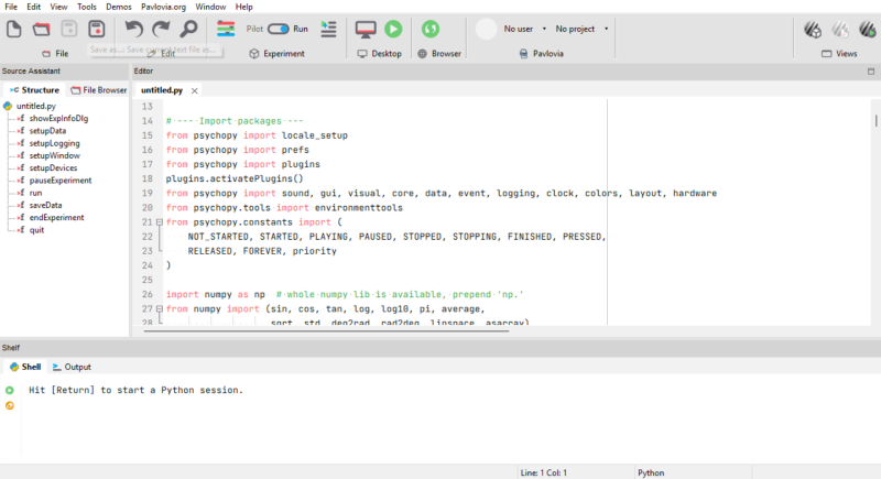 Fichier:PsychoPy Coder.png