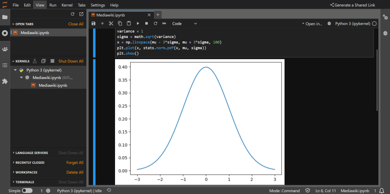 Fichier:JupyterLab Notebook.png